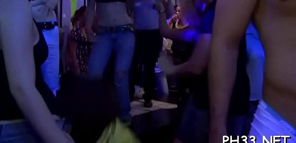  Yong girls in club are fucked hard by aged mans in wazoo and puss in time